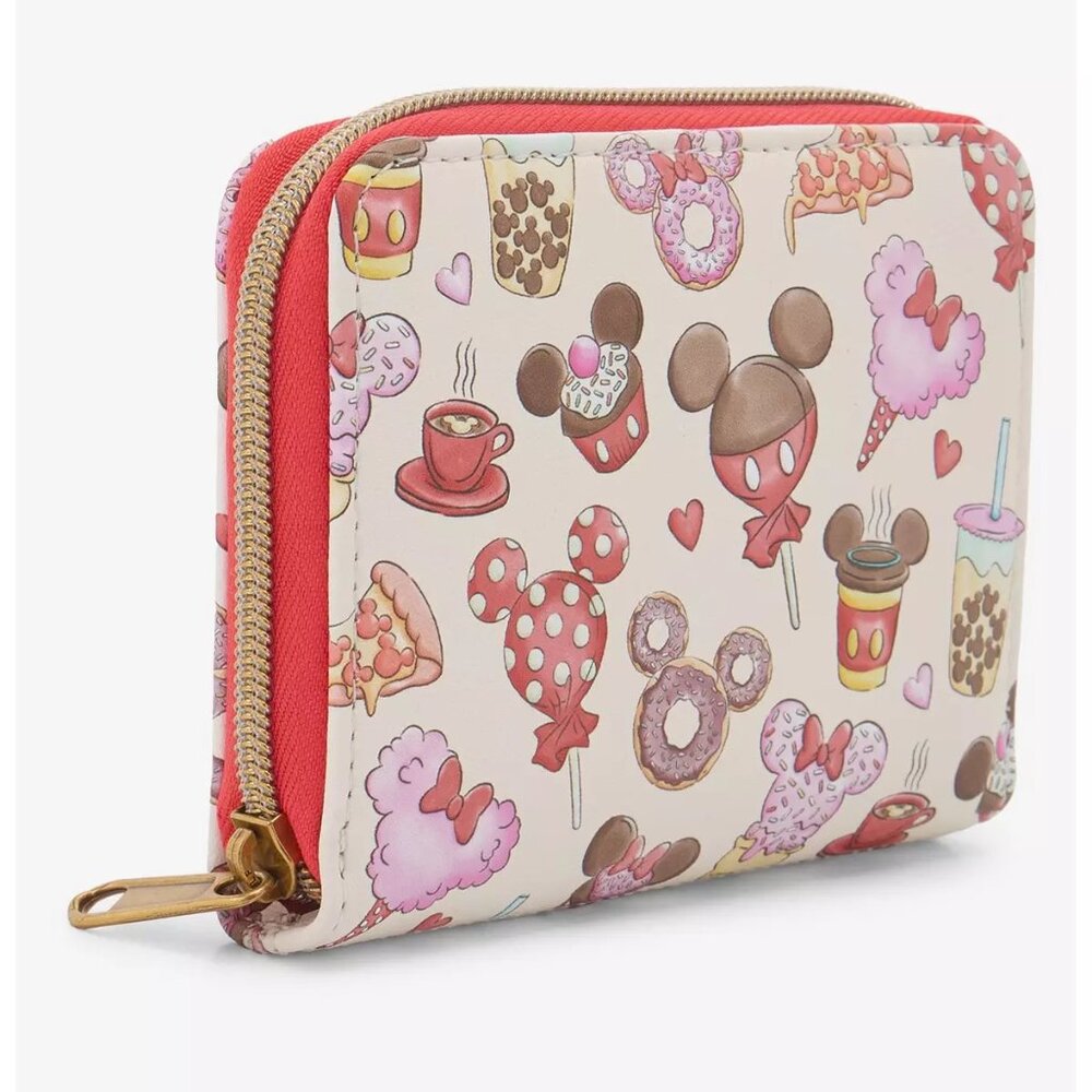 Loungefly Disney Mickey Mouse & Minnie Mouse Treats Mini Backpack and Wallet NWT - Picture 7 of 10